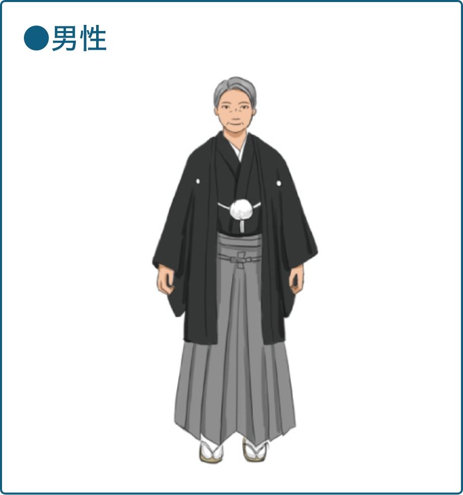 和装の男性イラスト