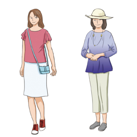 日中の服装（女性）のイメージ